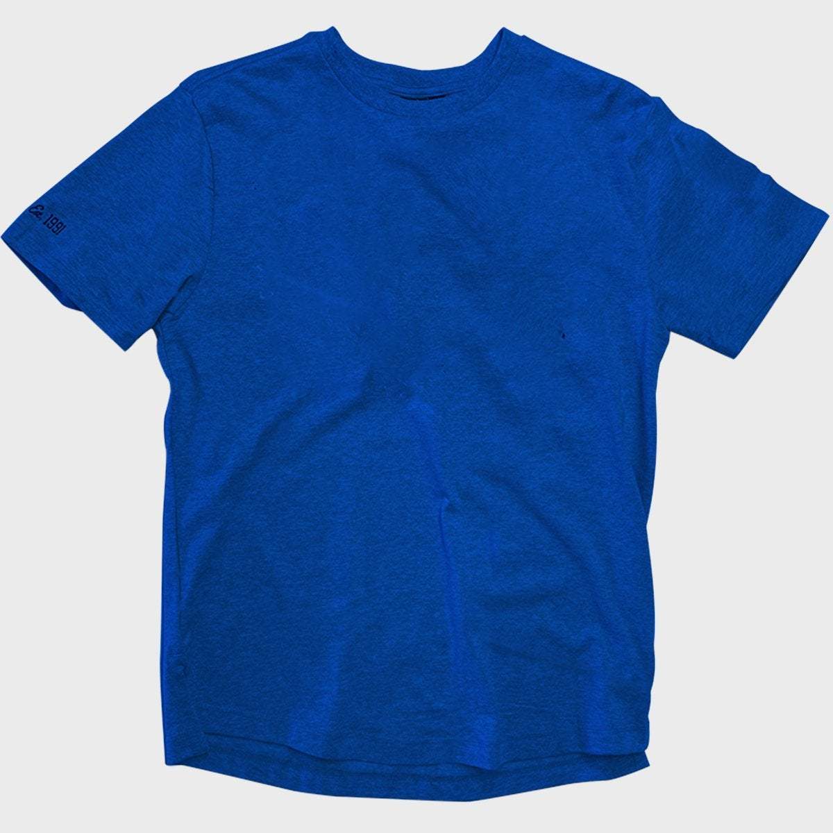 Blue Casual Vintage Embroidered T-Shirt-xinru shop