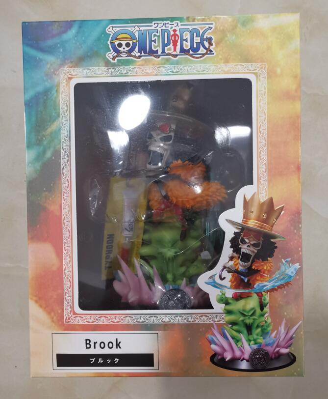 Anime One Piece Brook Figure Collectible Model Toy-xinru