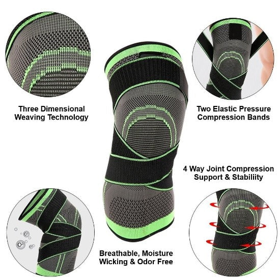 Pain Relief Knee Compression Sleeve With Patella Stabilizer-xinru