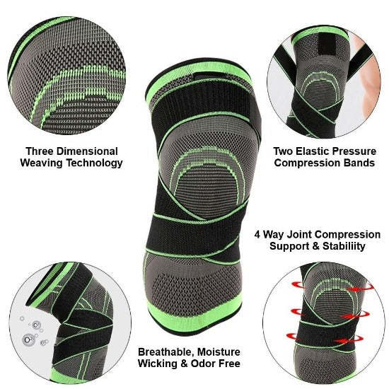Pain Relief Knee Compression Sleeve With Patella Stabilizer-xinru