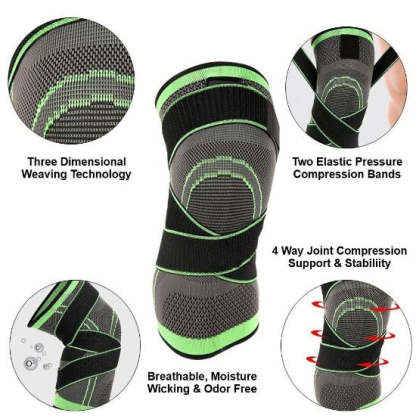 Pain Relief Knee Compression Sleeve With Patella Stabilizer-xinru