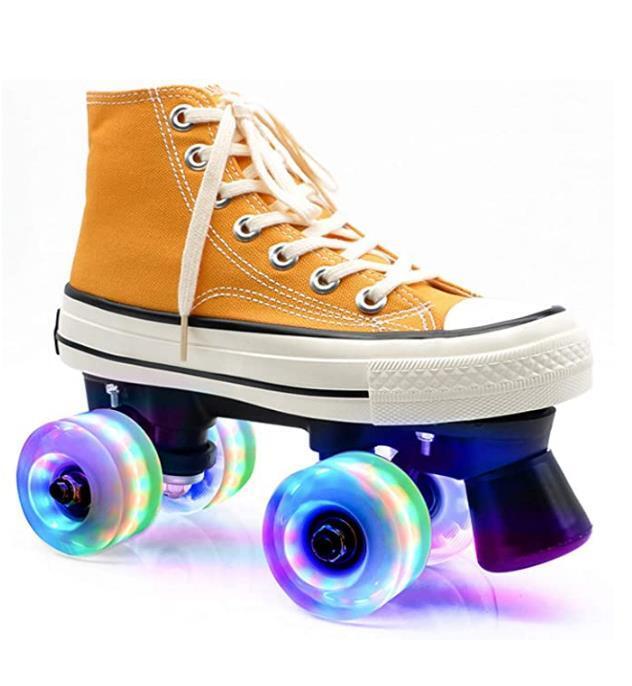 Canvas Flash Roller Skates-xinru shop