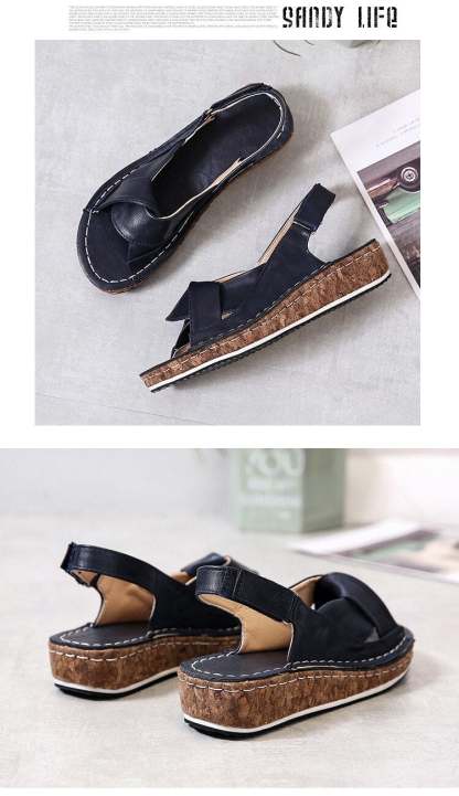 Women Weave Female Causal  Platform Wedges Sandals-xinru
