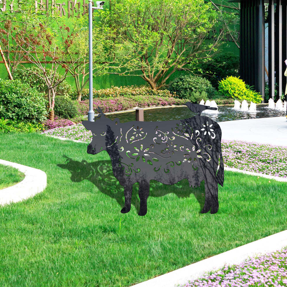 Cattle Shape Outdoor Garden Lawn Stake-xinru