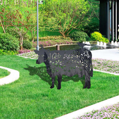 Cattle Shape Outdoor Garden Lawn Stake-xinru