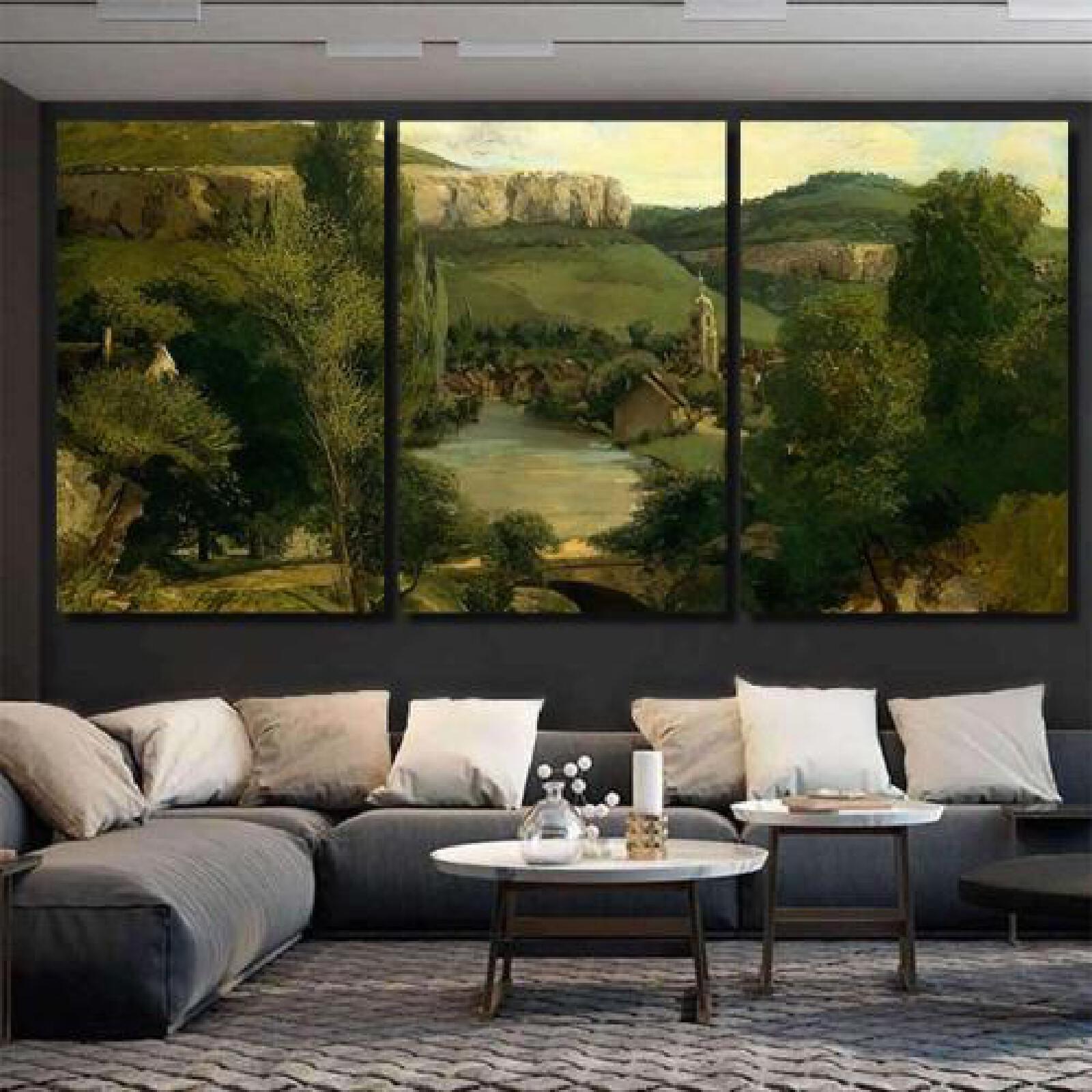 View Ornans by Gustave Courbet-xinru shop