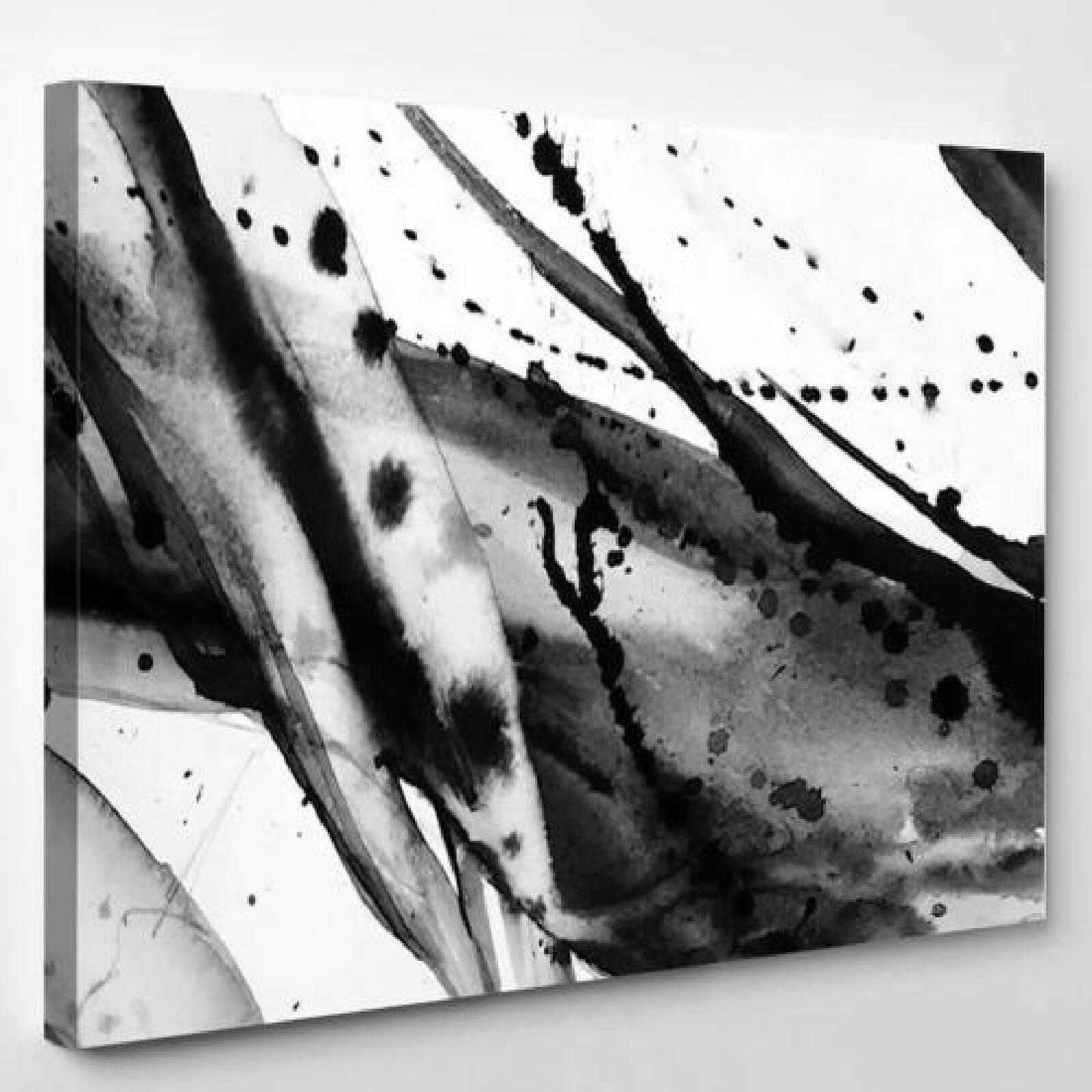Black White Abstract Watercolor Texture-xinru shop
