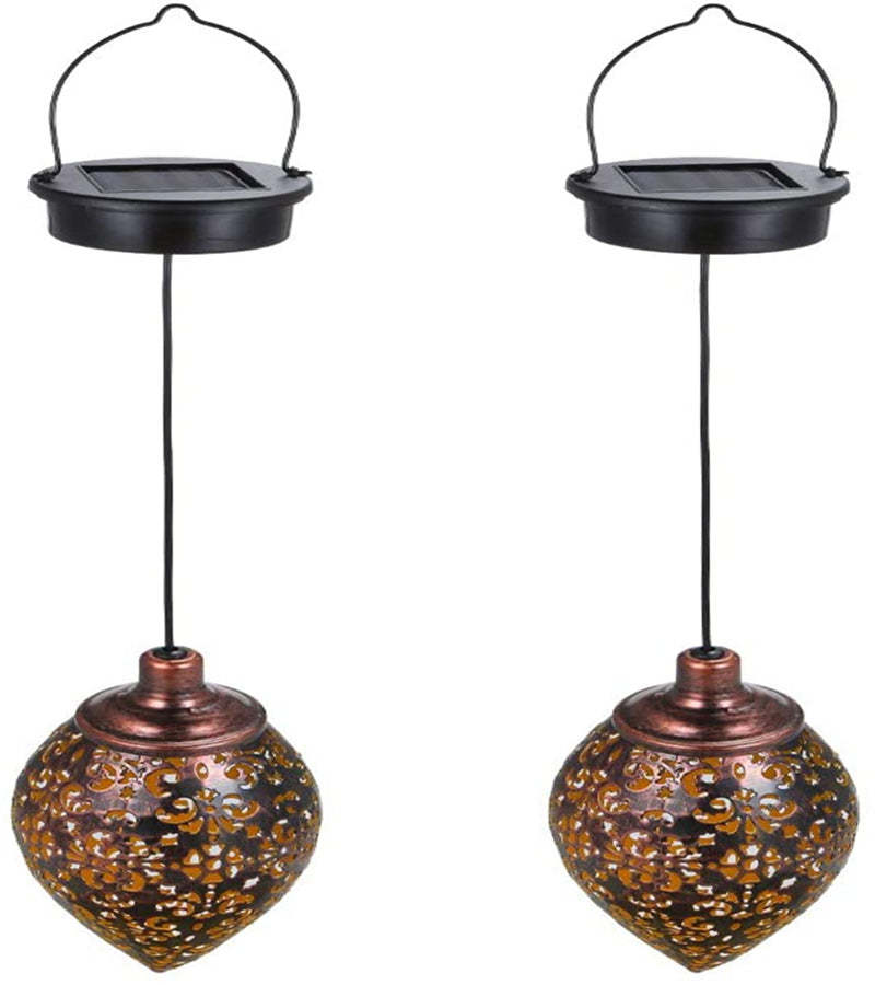 Hanging Metal Waterproof Solar Garden Light Garden Decoration-xinru