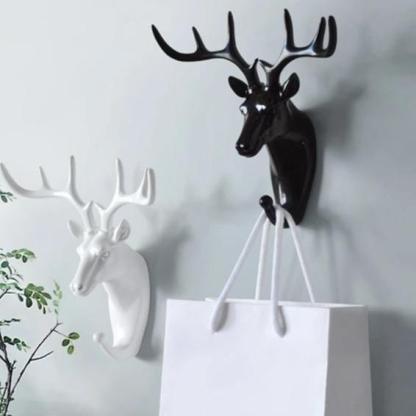 Home Decoration Nordic Multifunctional Deer Head Animal Free Punch Hook-xinru