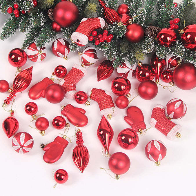 Nostalgic Painted Christmas Tree Ornaments, Set of 27-xinru shop