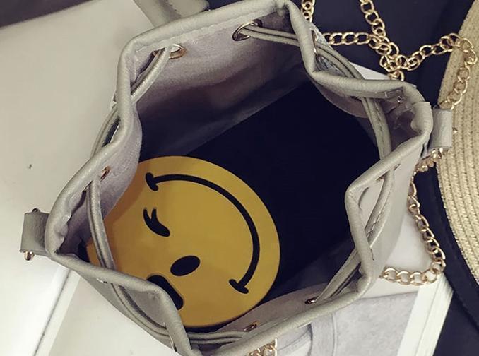 Bohemian Pastel Drawstring Body and Shoulder Bucket Bag-xinru