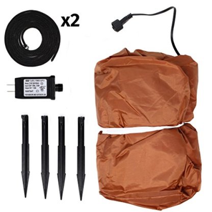 Joiedomi JO-GM01 Yard Decoration 5ft Self-Inflatable Gingerbread Man with Candy Canes Perfect for Wavin, White-xinru shop