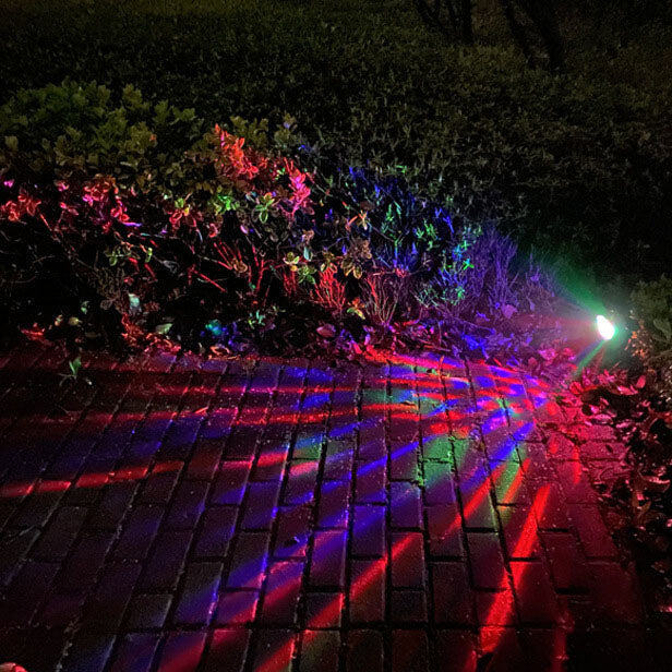 Solar Rotating Color Projection LED Outdoor Garden Lawn Light-xinru