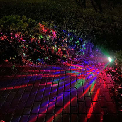 Solar Rotating Color Projection LED Outdoor Garden Lawn Light-xinru