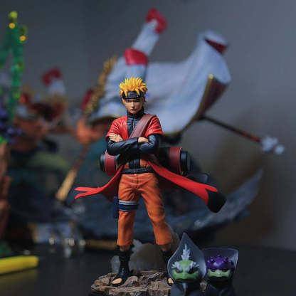 Anime Naruto Shippuden Uzumaki Naruto Sage Mode PVC Figure Statue Toys-xinru