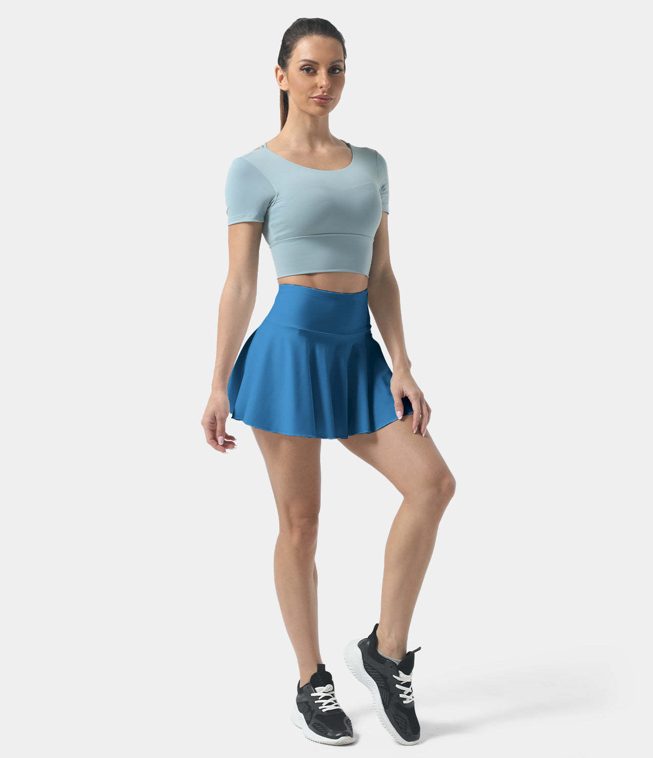 Women's Athletic High Waisted Tennis Skirts With Pockets-xinru shop