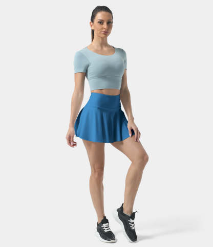 Women's Athletic High Waisted Tennis Skirts With Pockets-xinru shop