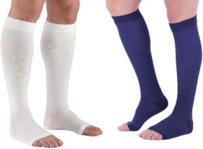 Open Toe Compression Socks - Easy to Put On Toeless Support Stockings!-xinru