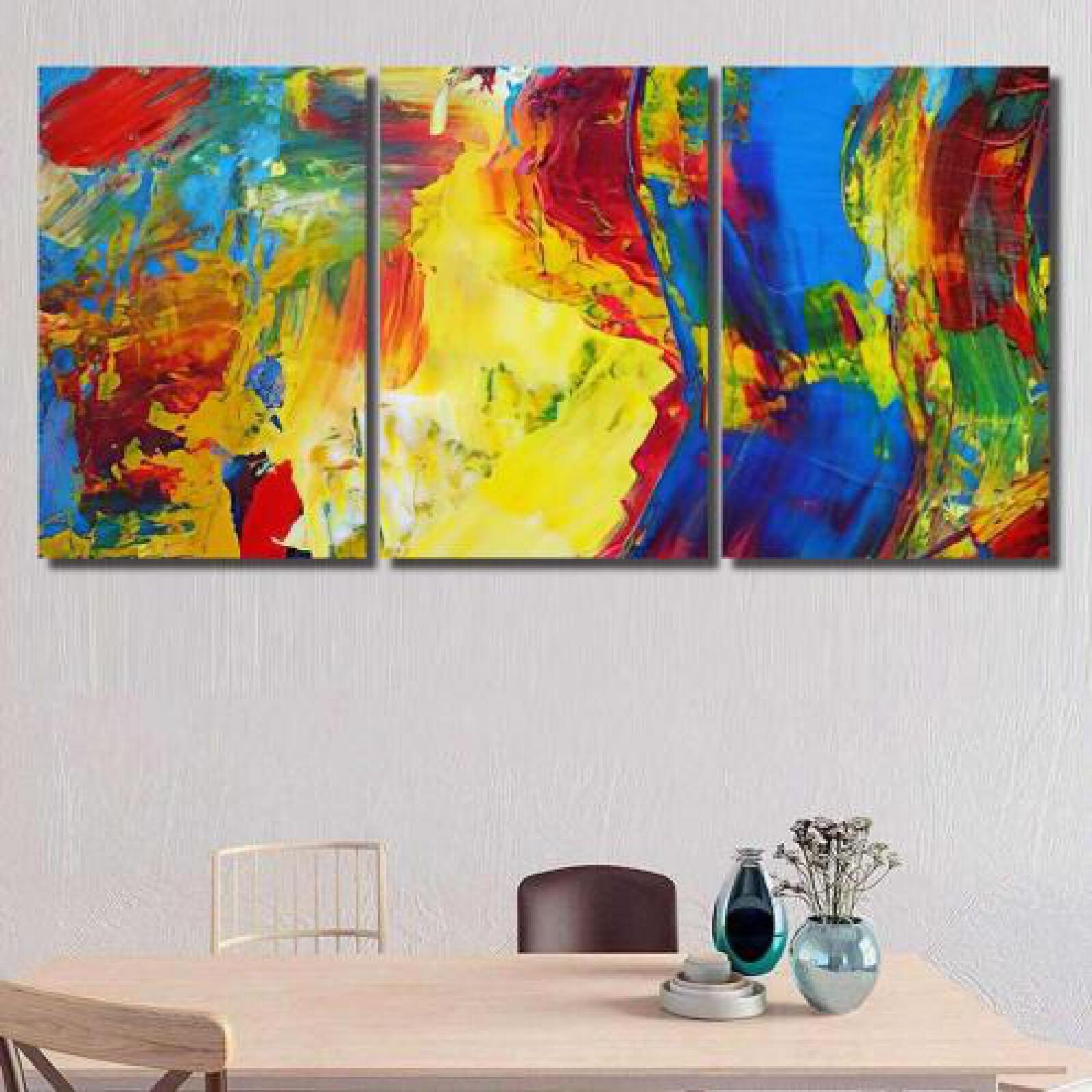 Bright Colorful Hand Painted Simple Abstraction-xinru shop