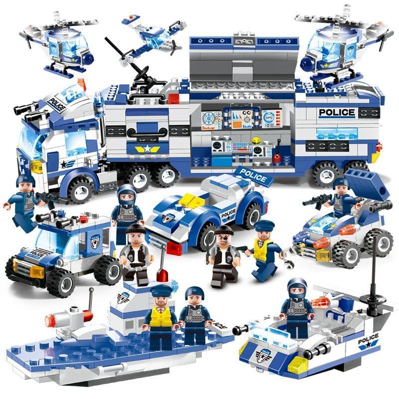 Portable City Police Building Bricks Set Toy-xinru