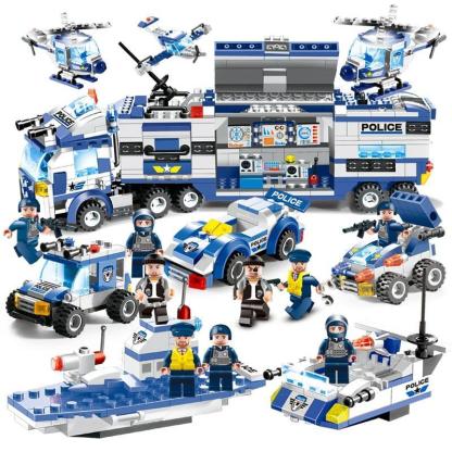Portable City Police Building Bricks Set Toy-xinru
