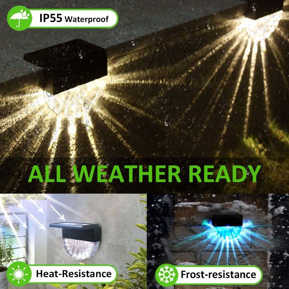 Waterproof Voltage Solar Powered Integrated LED Deck Light-xinru