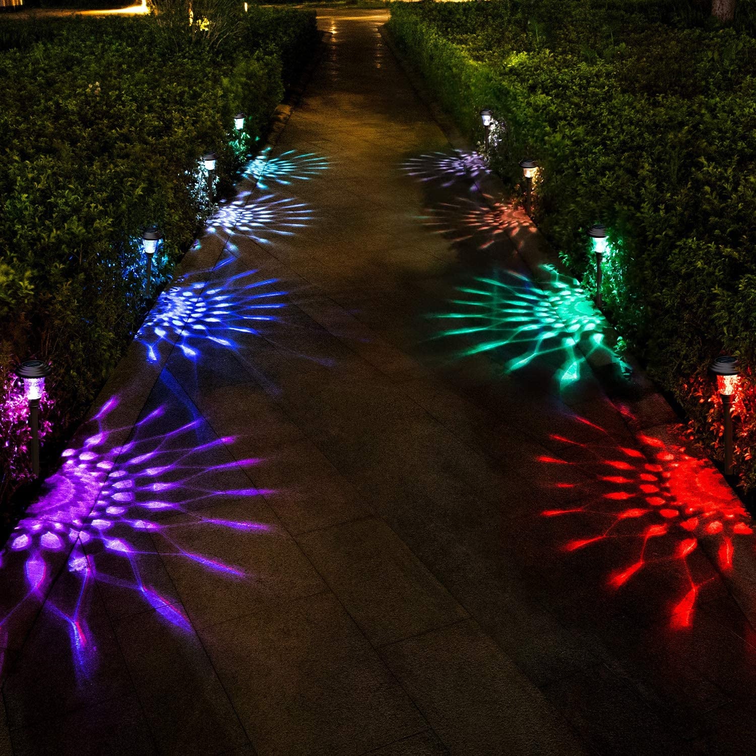 Solar Waterproof Belt 7 Color Changing Path Outdoor Garden Lights-xinru