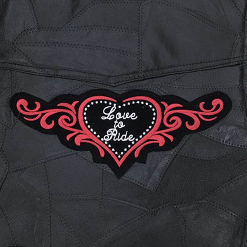 Hand Embroidery Motorcycle Leather Vest For Rider-xinru shop