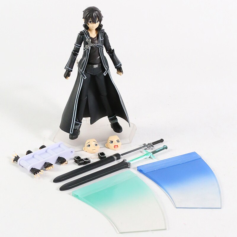 Anime Figma 248 Sword Art Online SAO Kirito GGO Ver. PVC Action Figure-xinru
