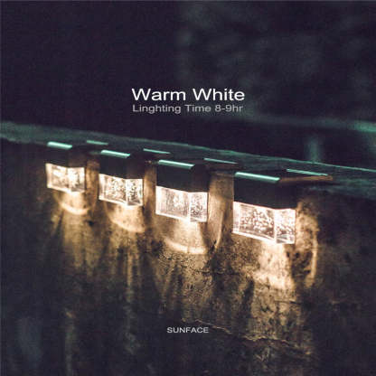 Fence Post Colorful Solar Deck Lights-xinru