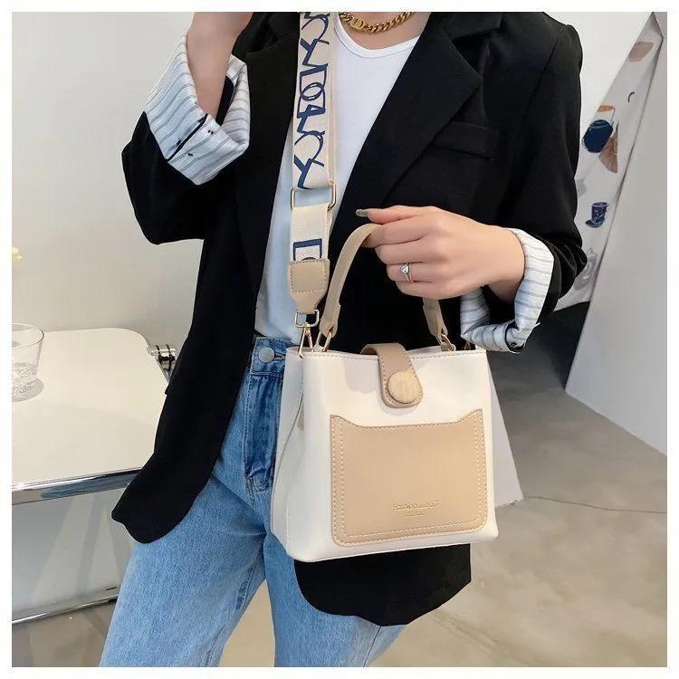 人気のオールマッチショルダーバッグバケットバッグ-xinru shop