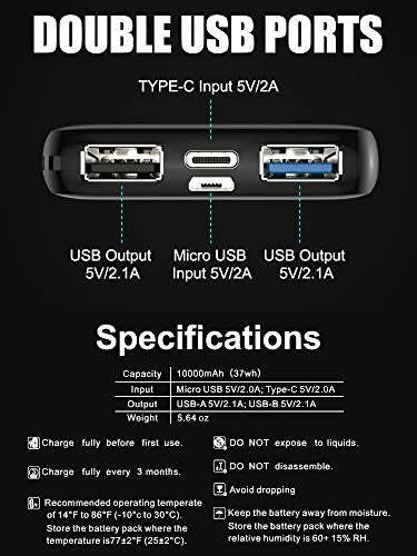 5V 10000mAh Battery Pack-xinru shop