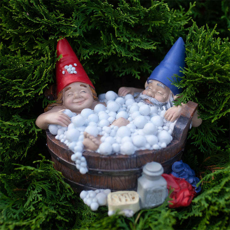 Solar Bathing Garden Gnome Statues-xinru