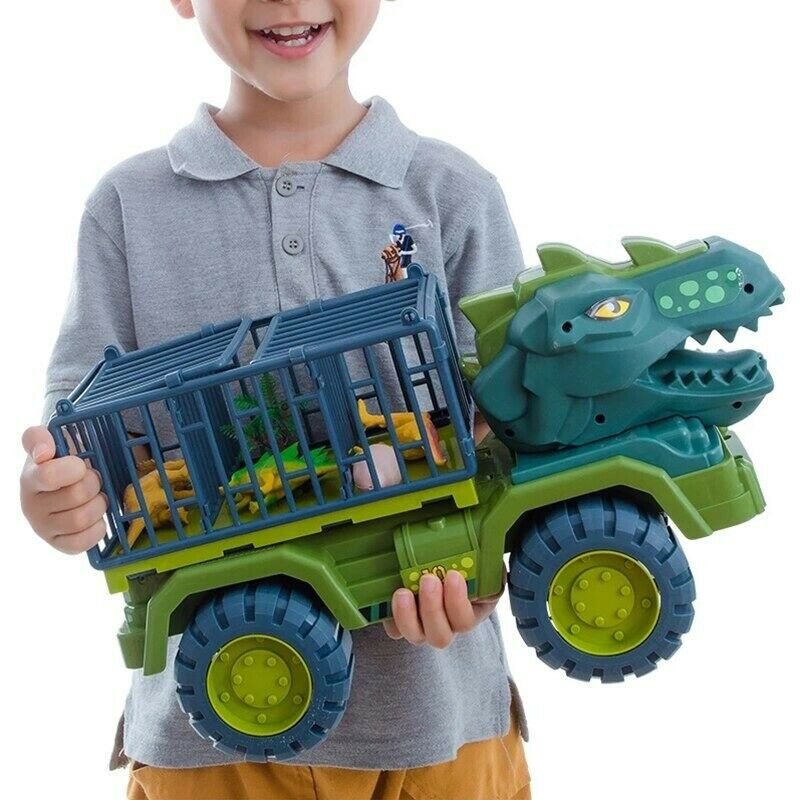 Kids Large Dinosaur Transport Truck Carrier Excavator-xinru
