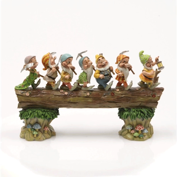 Seven Dwarf Trees Gnome Garden Statues Mini Gnomes Resin Figurine Fairy Garden-xinru