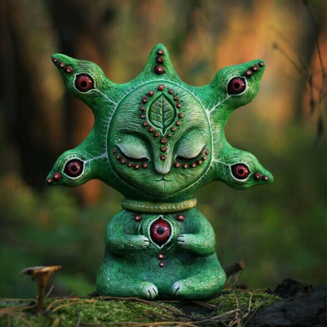 Mini Machine Elve Garden Resin Statue-xinru