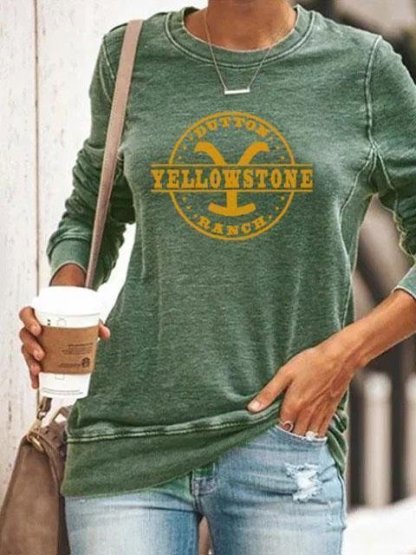 Women's Yellowstone Dutton Ranch Sweatshirt-xinru shop