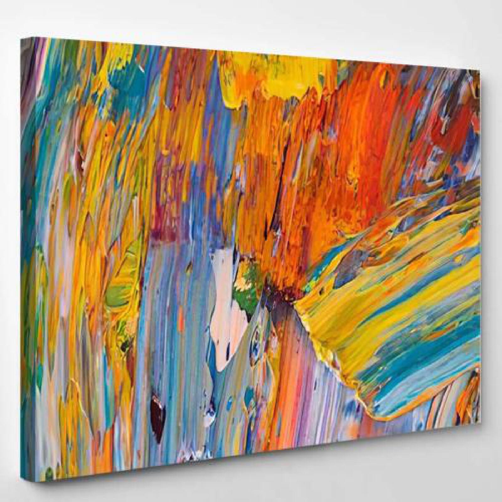 Bright Juicy Multicolored Abstract Their Mixing-xinru shop