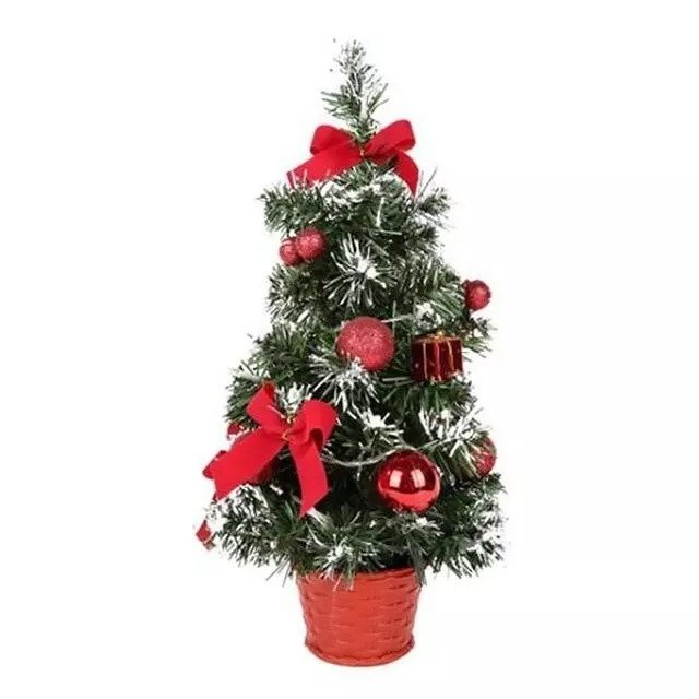 Small Prelit Artificial Tabletop Christmas Tree With Lights-xinru shop