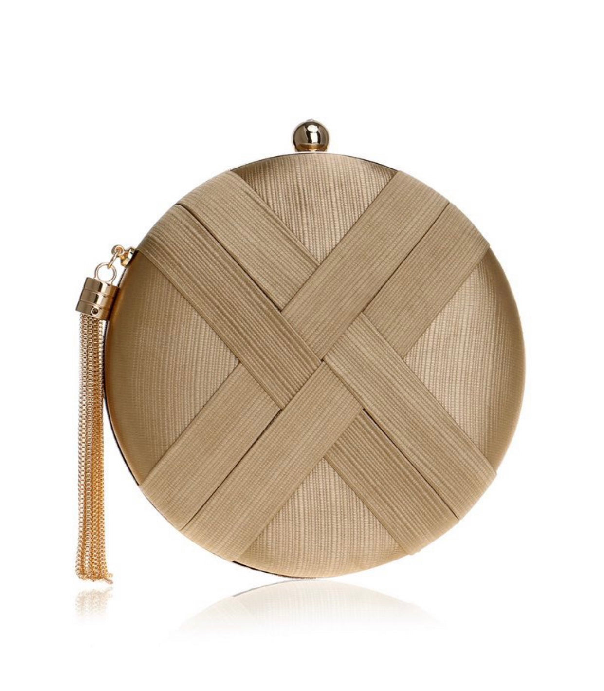 Ladies Evening Bag Tassel Pendant Silk Clutch-xinru