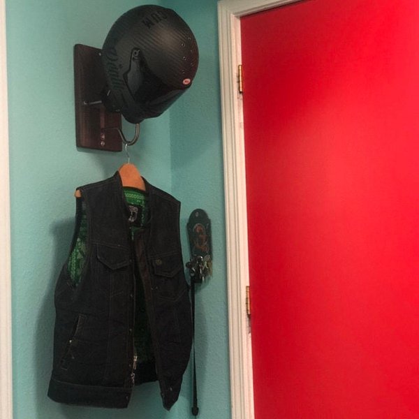 Motorcycle Helmet Rack & Jacket Hook-xinru shop