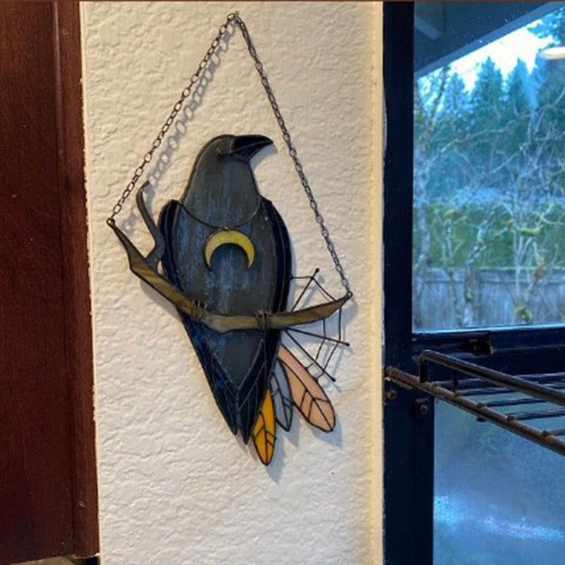 Toyfunny Mysterious Crow Witch Decoration Crafts Hanging-xinru