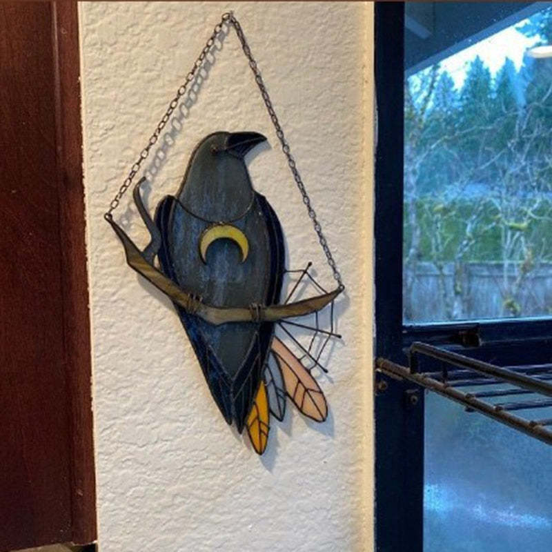 Toyfunny Mysterious Crow Witch Decoration Crafts Hanging-xinru