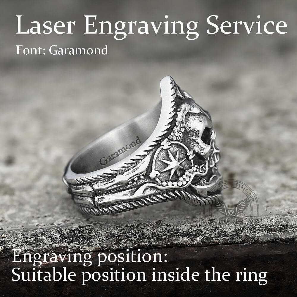 Kraken Octopus Stainless Steel Skull Ring-xinru shop