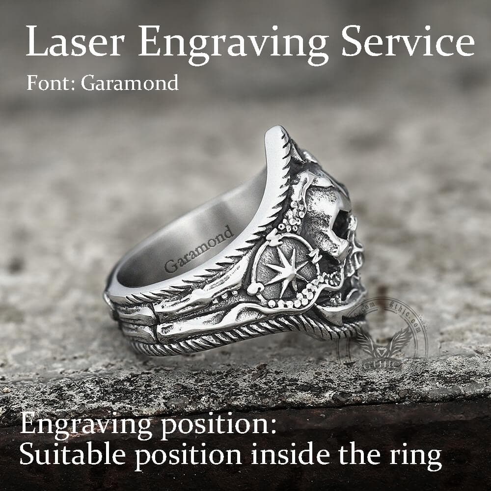 Kraken Octopus Stainless Steel Skull Ring-xinru shop