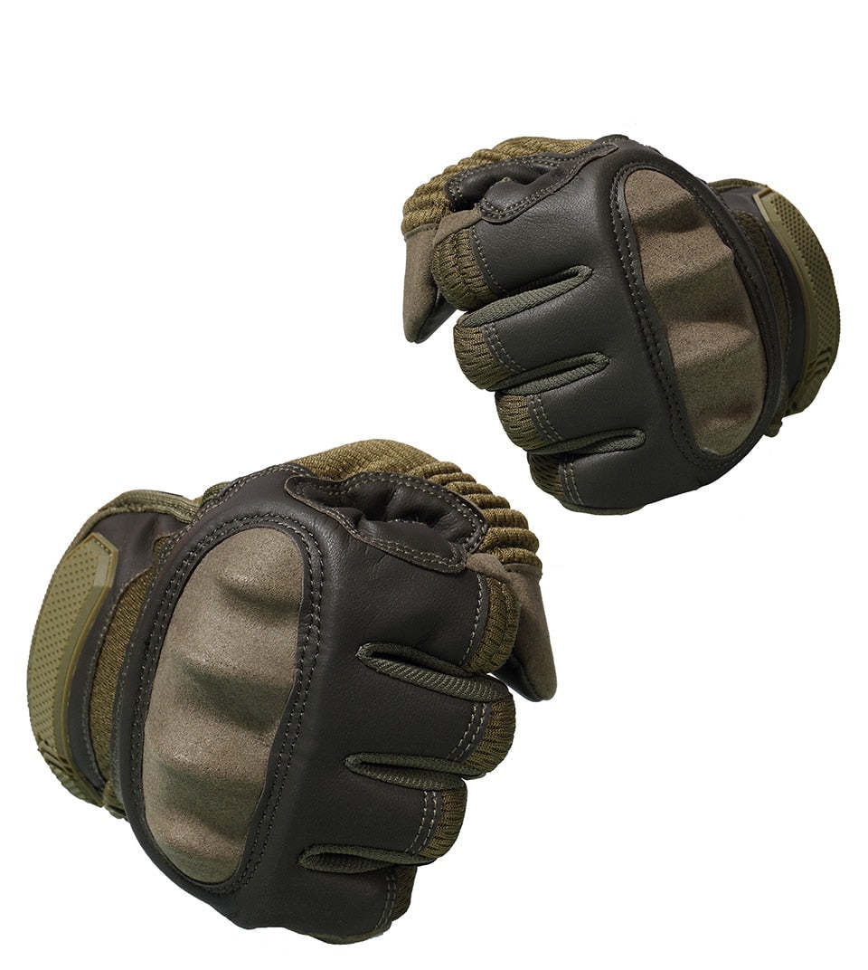 Drop Resistant Abrasion Resistant Knuckle Protection Tactical Gloves-xinru