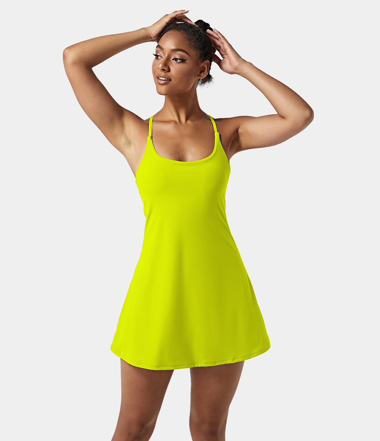 Women's Exercise Workout Dress With Phone Pocket-xinru shop