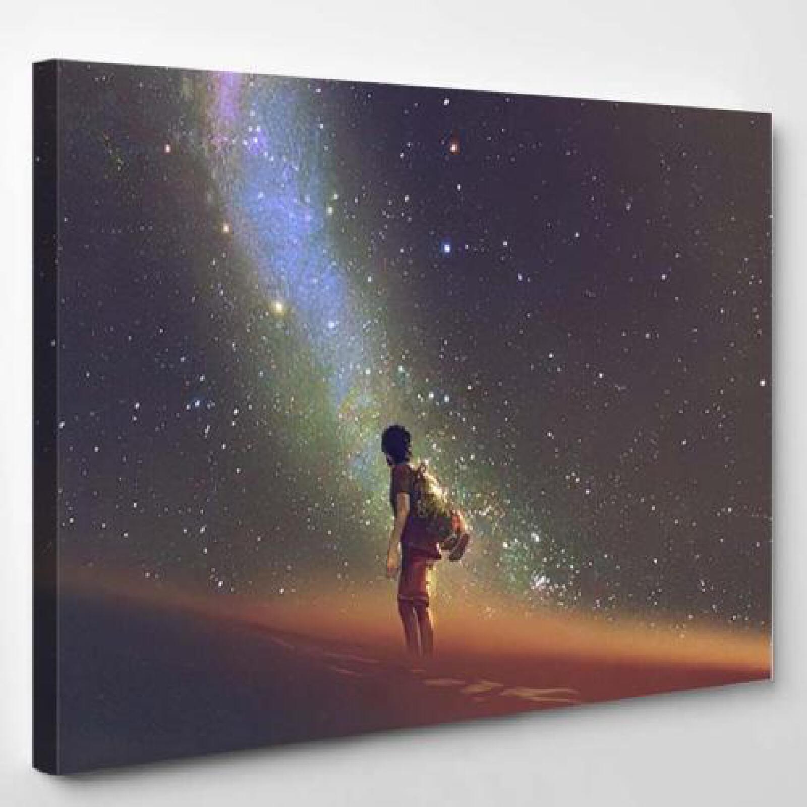 Young Man Standing on Desert Looking-xinru shop