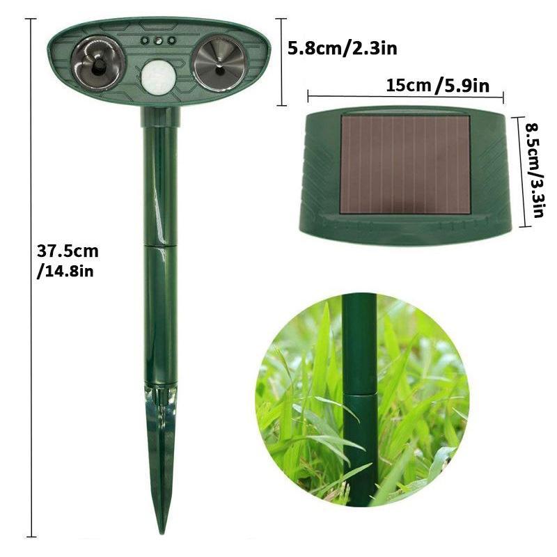 Solar Ultrasonic Animal Repeller Deterrent Pest-xinru