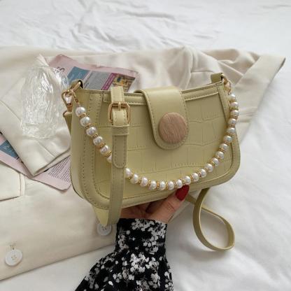 パールチェーンショルダーバッグ-xinru shop